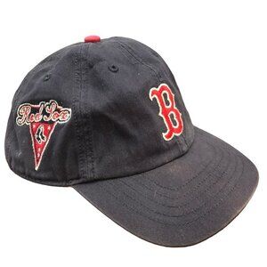 Vintage Boston Red Sox Baseball Cap '47 Brand Navy Red Size Large